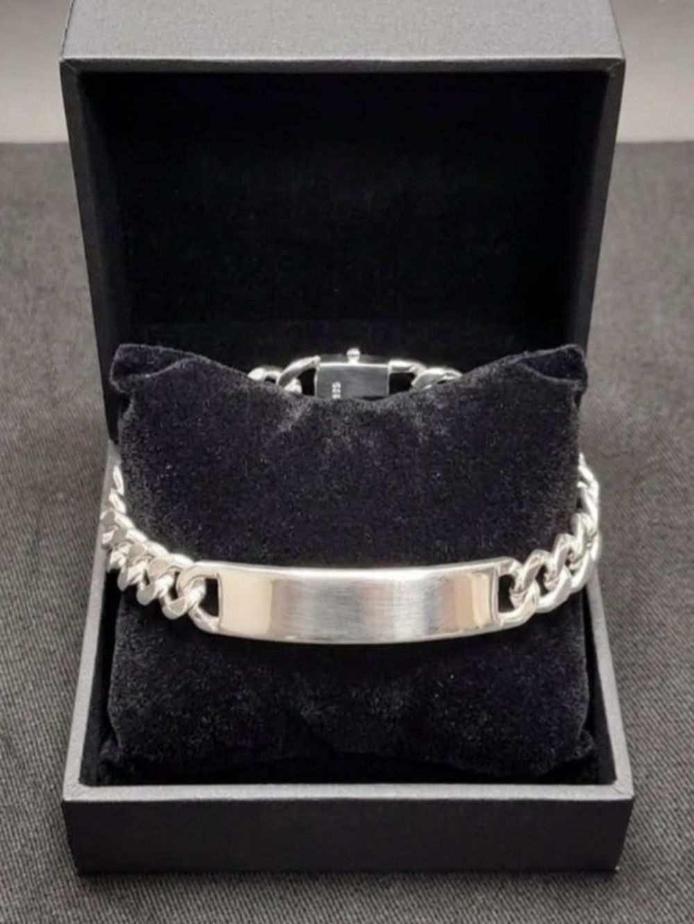 925 Sterling Silver ID Chain Bracelet